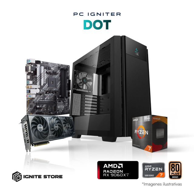 PC IGNITER DOT R7 5700X + 9060 XT 