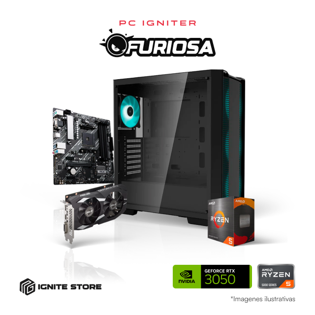 PC Igniter Furiosa | R5 5500 | RTX 3050 6GB | 16GB de RAM | SSD 1TB
