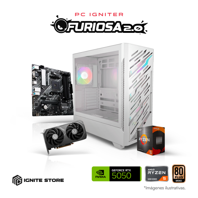 PC Igniter Furiosa 2.0 | R5 5500 | RTX 5050 8GB | 16GB de RAM | SSD 1TB