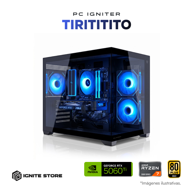 PC Igniter Tirititito | R7 5700X | RTX 5060 TI 16GB | 32GB de RAM | SSD 1TB