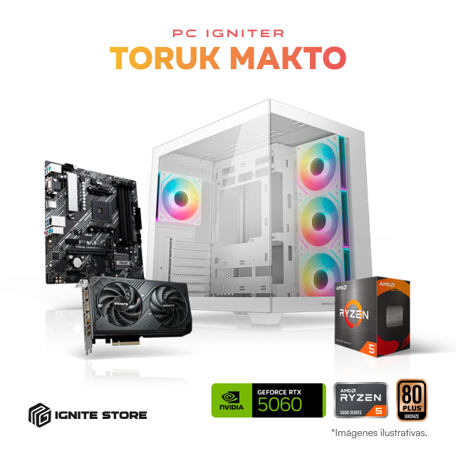 PC Igniter Toruk Makto | R5 5500 | RTX 5060 8GB | 16GB de RAM | SSD 1TB