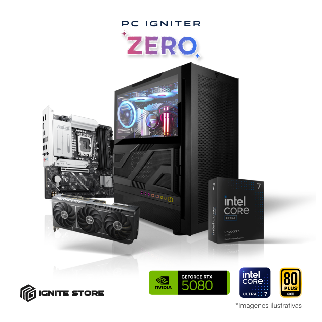 PC Igniter Zero | Core Ultra 7 265KF | RTX 5080 16GB | 64GB de RAM | SSD 2TB