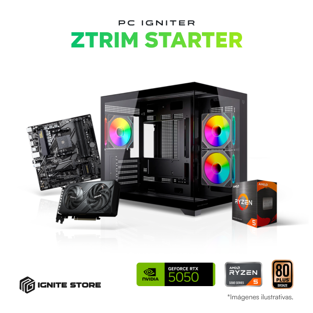 PC Igniter Ztrim Starter | R5 5500 | RTX 5050 8GB | 32GB de RAM | SSD 1TB