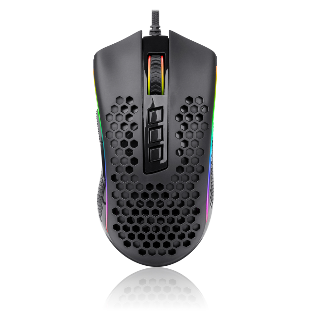 MOUSE GAMER REDRAGON STORM 8 BOTONES PROGRAMABLES RGB OPTICO USB 16000DPI - M988-RGB