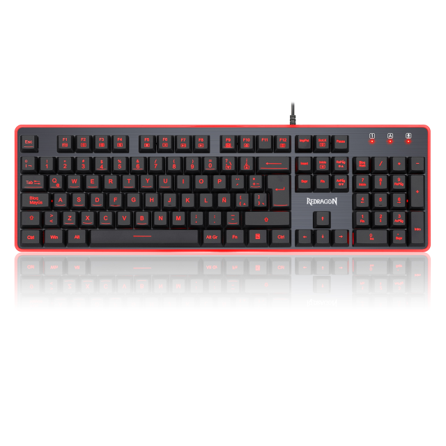 Teclado Gamer Redragon Dyaus 2 - Botones Multimedia - Membrana - Alámbrico - Español - LED Multicolor - K509RGB-SP