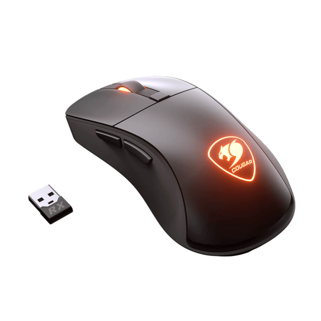 MOUSE COUGAR SURPASSION RX RGB WIRELESS 7200 DPI SENSOR OPTICO PIXART PMW3330 CGR-SURRX (LIQUIDACION SIN GARANTIA)