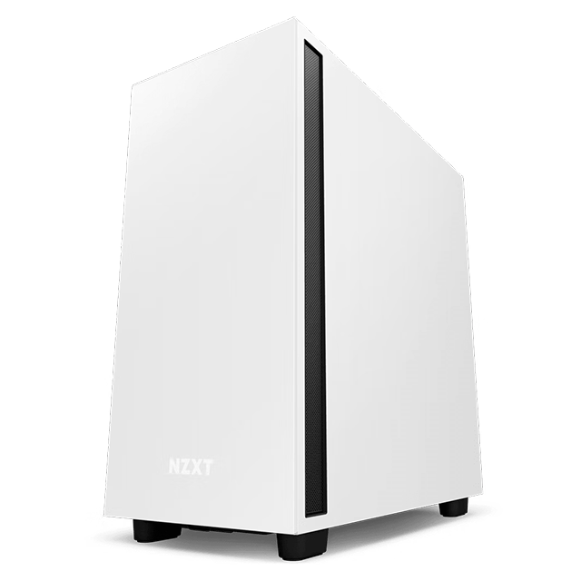 Gabinete NZXT H7 | Black/White mate | 2 ventiladores | Cristal templado | EATX | CM-H71BG-01