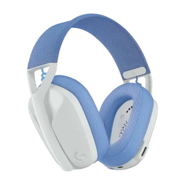 DIADEMA GAMER INALAMBRICA LOGITECH G435 BLANCO Y LILA - USB 2.0  BLUETOOTH - 981-001073