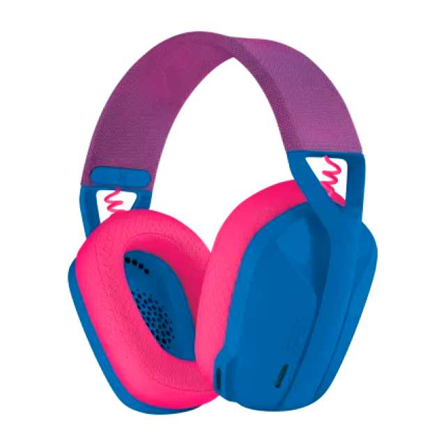 DIADEMA GAMER INALAMBRICA LOGITECH G435 AZUL Y FRAMBUESA  - USB 2.0 BLUETOOTH - 981-001061