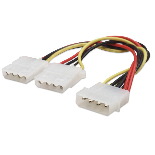 CABLE DE ALIMENTACION MANHATTAN EN Y 1 MOLEX M A 2 MOLEX H 20CM 301503
