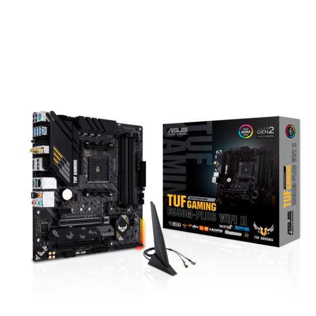 TARJETA MADRE ASUS TUF GAMING B550M-PLUS WIFI II - DDR4 MATX AM4 - 90MB19Y0-M0AAY0