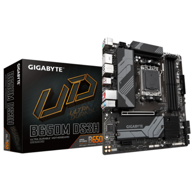 TARJETA MADRE GIGABYTE B650M DS3H - MATX AM5 DDR5 - B650M DS3H