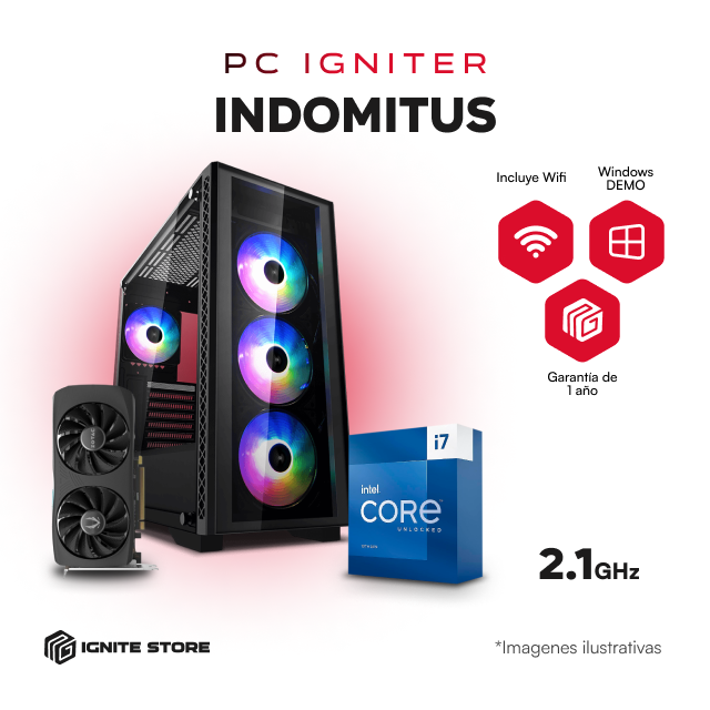 PC IGNITER INDOMITUS - I7 13700 + RTX 4070 SUPER OC