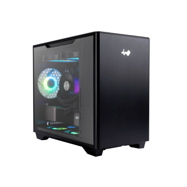 Gabinete InWin A3 | Micro-ATX /  Mini-ITX | Vidrio templado | USB 3.0 | 1 Ventilador Preinstalado | Color Negro | A3 BK 