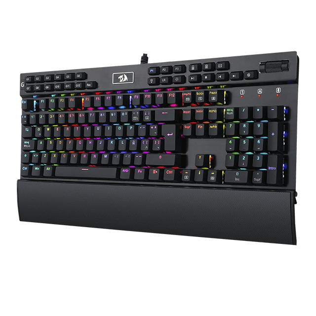 TECLADO ALAMBRICO MECANICO REDRAGON YAMA NEGRO RGB SWITCH MORADO (ESPAÑOL)(REPOSA MUÑECAS)(HOT SWAP) / K550RGB-1-SP