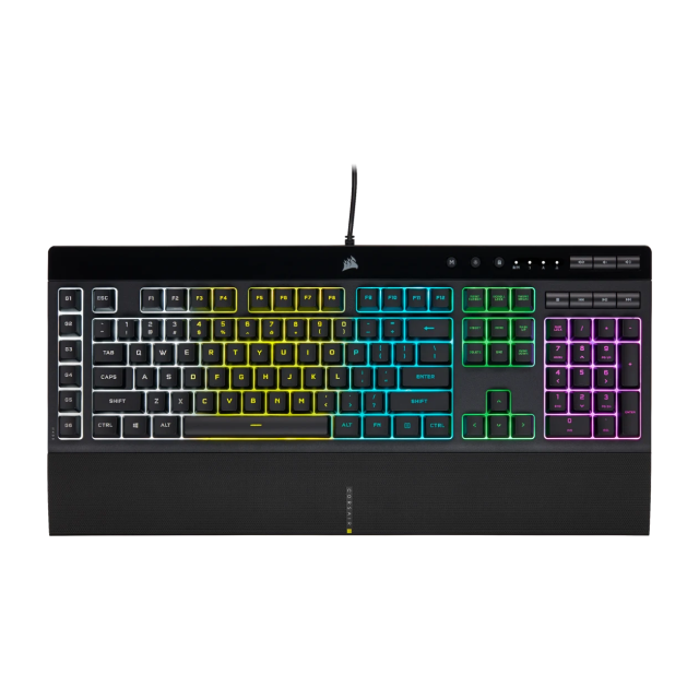 Teclado Alámbrico Corsair K55 RGB PRO | Membrana | USB 2.0 | Teclas Multimedia | 6 Teclas Macro | Español | CH-9226765-SP