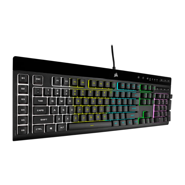 Teclado Alámbrico Corsair K55 RGB PRO | Membrana | USB 2.0 | Teclas Multimedia | 6 Teclas Macro | Español | CH-9226765-SP