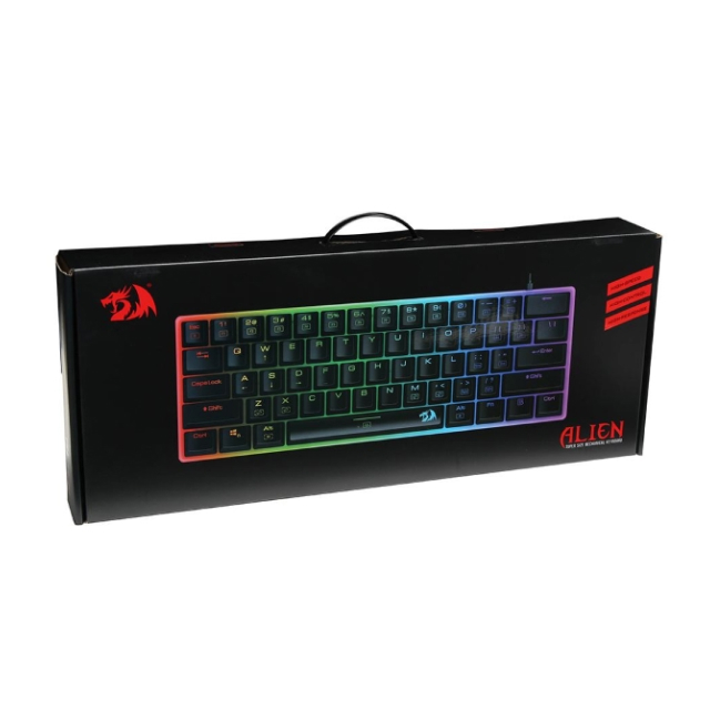 Teclado Mecánico Gigante Redragon K605 Alien | Outemu Blue Switch | 60% | Alámbrico | RGB | K605
