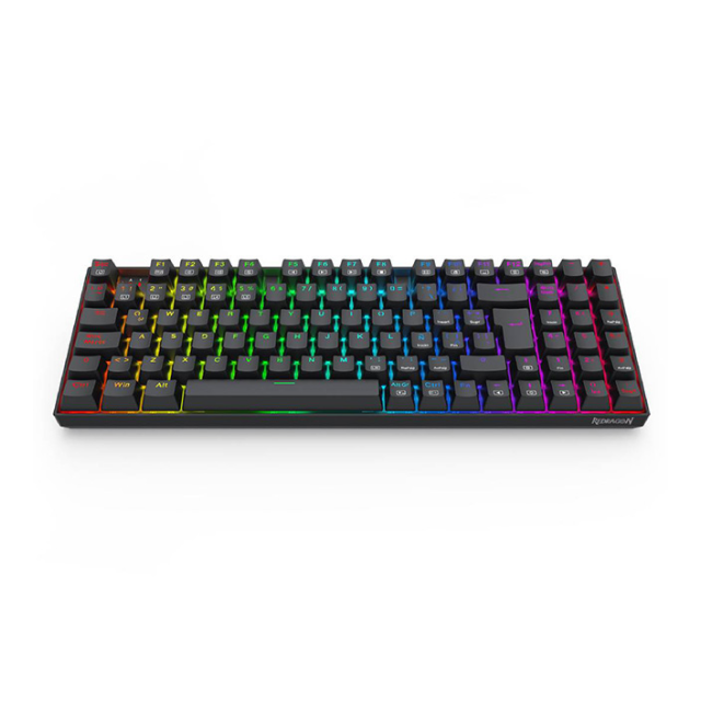 Teclado mecánico Redragon Ziggs K669 | Alámbrico | Compacto 94 teclas | Switches Red lineal | RGB | Español | Color Negro | K669-RGB