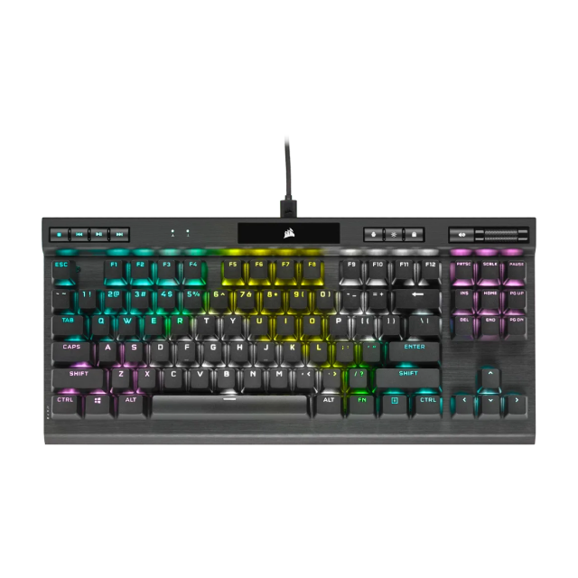 Teclado mecánico alámbrico Corsair K70 TKL | Switch Speed | Negro | Inglés | CH-9119014-NA