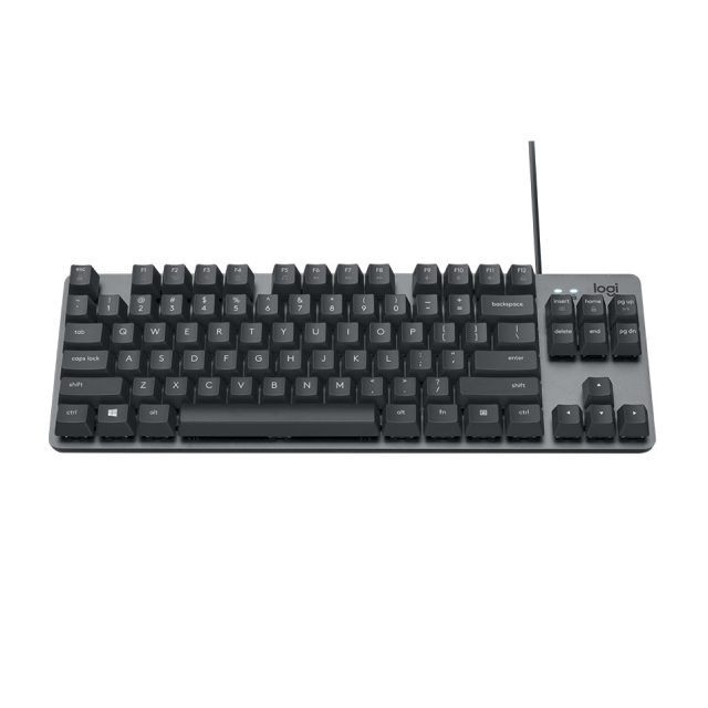 Teclado Alámbrico Mecánico Logitech K835 | TKL | Switch Blue | Español | Color Gris | 920-010085