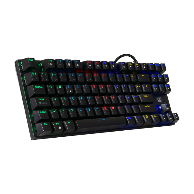 Teclado Mecánico Vorago SG KB-600 | TKL | 12 teclas multimedia | RGB | Anti-Ghosting | USB | KB-600