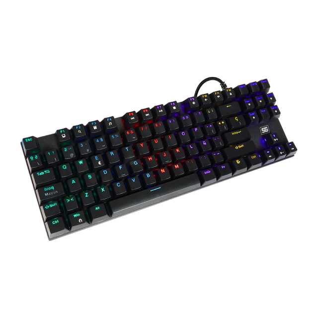 Teclado Mecánico Vorago SG KB-600 | TKL | 12 teclas multimedia | RGB | Anti-Ghosting | USB | KB-600