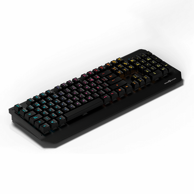 TECLADO ALAMBRICO MECANICO GAMEFACTOR KBG601 NEGRO RGB SWITCH OPTICO ROJO (ESPAÑOL) / KBG601