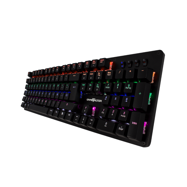 Teclado Alámbrico Mecánico GameFactor KBG400 | Full Size / 104 Teclas | Switch Red | Español | KBG-400-RD