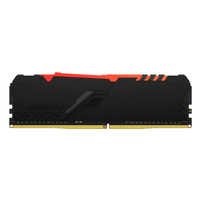 MEMORIA RAM DDR4 8GB 3200MT/s KINGSTON FURY BEAST RGB NEGRO / KF432C16BBA/8