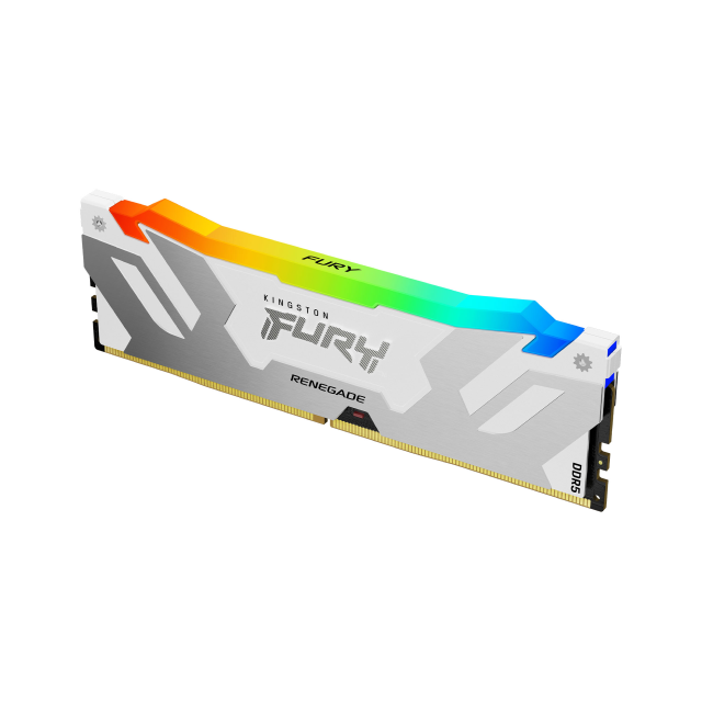 Memoria RAM DDR5 16 GB 6800 MT/s | Kingston FURY Renegade White RGB | CL36 | Non-ECC | XMP 3.0 | KF568C36RWA-16