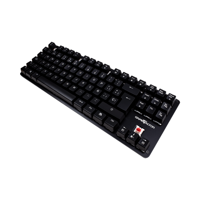 Teclado Alámbrico Mecánico GameFactor KBG500 | TKL | 88 Teclas | Switch Rojo | RGB | Español | KBG-500-RD