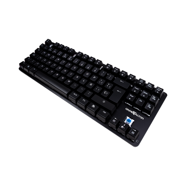 Teclado Alámbrico Mecánico GameFactor KBG500 | TKL | 88 Teclas | Switch Azul | RGB | Español | KBG-500-BL