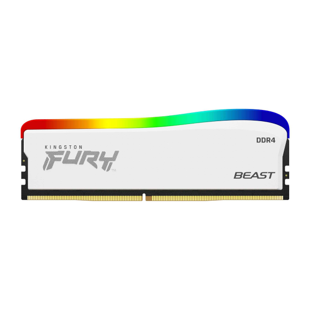 Memoria RAM | DDR4 | 8GB | 3200MT/s | Kingston Fury Beast RGB Blanco | KF432C16BWA/8