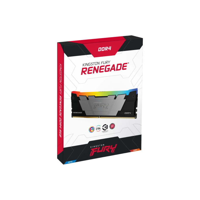 Memoria RAM DDR4 | 32GB | 3600MHZ | CL18 | Gris | Kingston Fury Renegade RGB XMP | KF436C18RB2A/32