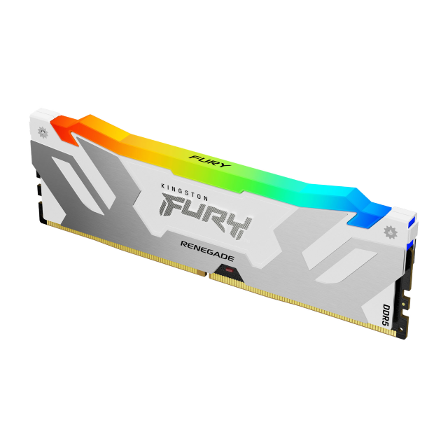 Memoria RAM DDR5 | 16GB | 6000MHz | CL32 | Intel XMP | Kingston FURY Renegade White RGB | KF560C32RWA-16