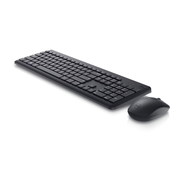 Kit de Teclado y Mouse Inalámbrico Dell KM3322W | Membrana | Completo / 100% | Resistente a Salpicaduras | Sensor Óptico | 1000 DPI | Conexión 2.4 GHz / USB | Baterías Incluidas | Español | Negro | KM3322W-R-LTN