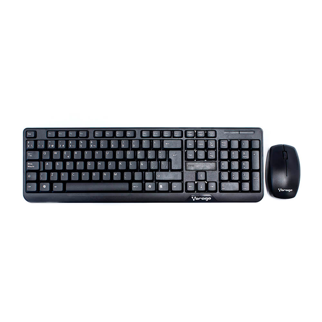 Kit de teclado y Mouse Vorago KM-302 | Teclas Multimedia | USB | Reclinable | KM-302