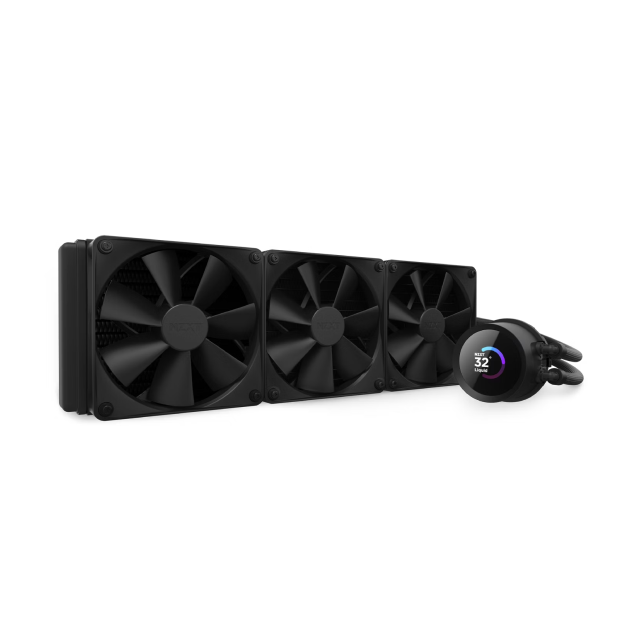 Enfriamiento Líquido Kraken 360 | Color Negro | 360mm | Ventiladores 120mm x 3 | Pantalla LCD Personalizable | RL-KN360-B1