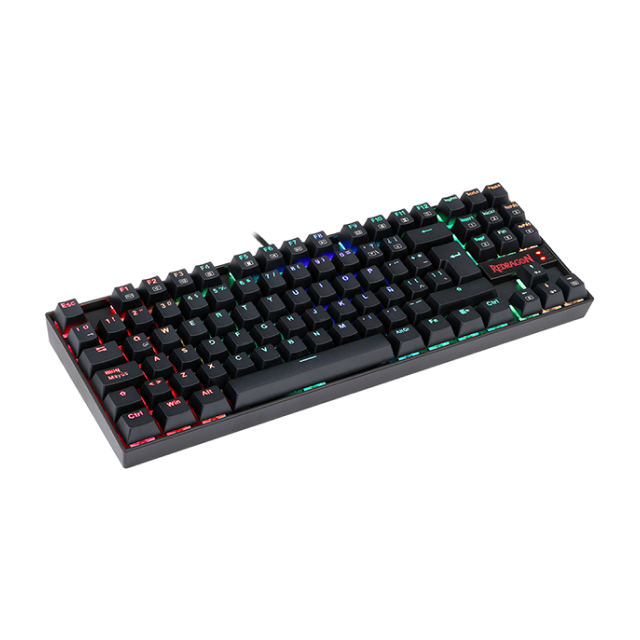 Teclado Alámbrico Mecánico Redragon Kumara K552 | TKL | Switches Redragon Blue | RGB | Español | K552RGB-1 SP-BLUE