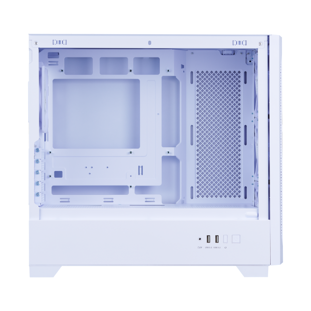 Gabinete ADATA XPG LANDER 300 | Mini Torre | Micro-ATX / Mini-ITX | USB-A 3.2 | Cristal Templado | Incluye 4 Ventiladores ARGB | Blanco | LANDER300MAA-WHCWW