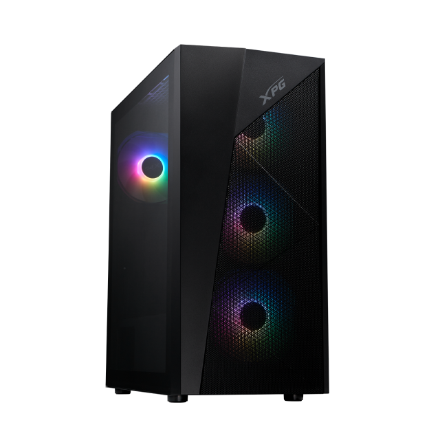 Gabinete ADATA XPG LANDER 500 | Media Torre | ATX / Micro-ATX / Mini-ITX | USB-A 3.2 | Cristal Templado | Incluye 4 Ventiladores ARGB | Negro | LANDER500MTA-BKCWW