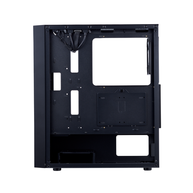 Gabinete ADATA XPG LANDER 500 | Media Torre | ATX / Micro-ATX / Mini-ITX | USB-A 3.2 | Cristal Templado | Incluye 4 Ventiladores ARGB | Negro | LANDER500MTA-BKCWW
