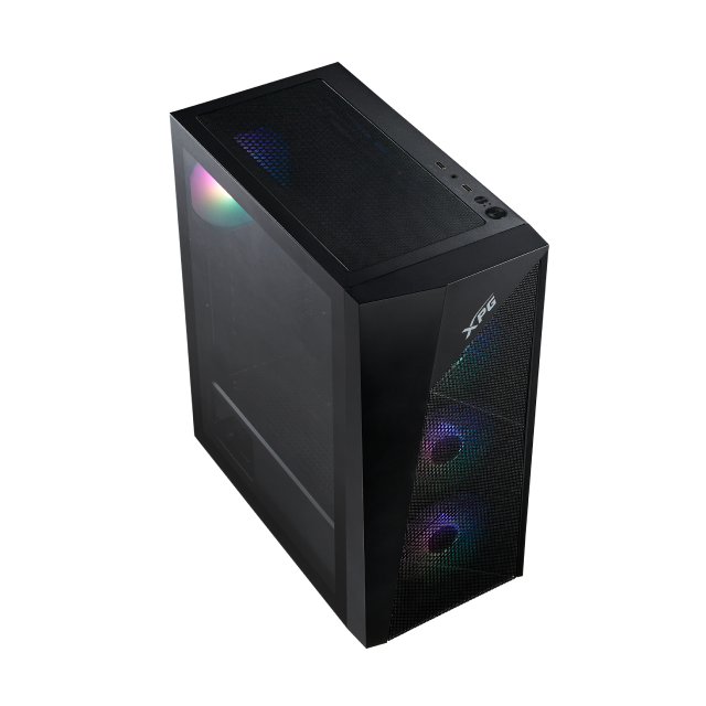 Gabinete ADATA XPG LANDER 500 | Media Torre | ATX / Micro-ATX / Mini-ITX | USB-A 3.2 | Cristal Templado | Incluye 4 Ventiladores ARGB | Negro | LANDER500MTA-BKCWW
