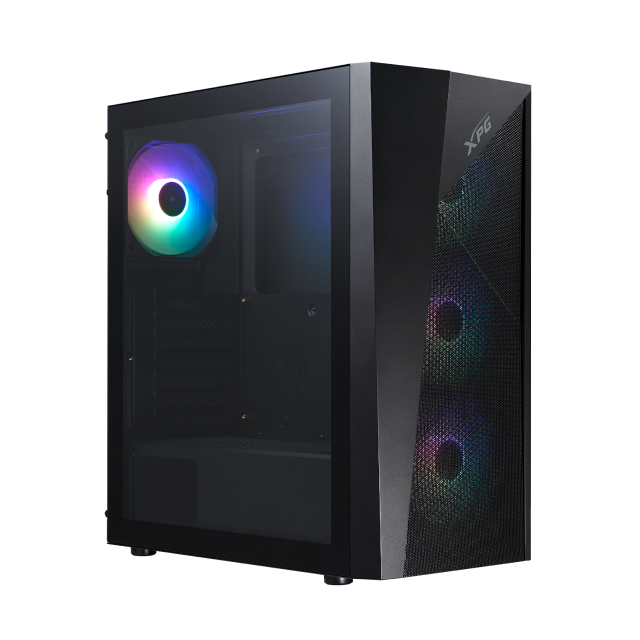 Gabinete ADATA XPG LANDER 500 | Media Torre | ATX / Micro-ATX / Mini-ITX | USB-A 3.2 | Cristal Templado | Incluye 4 Ventiladores ARGB | Negro | LANDER500MTA-BKCWW