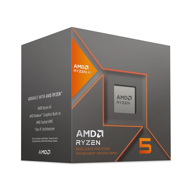 PROCESADOR AMD RYZEN 5 8600G AM5 6 NUCLEOS/12 HILOS 4.3Ghz (5Ghz BOOST)  / 100-100001237BOX