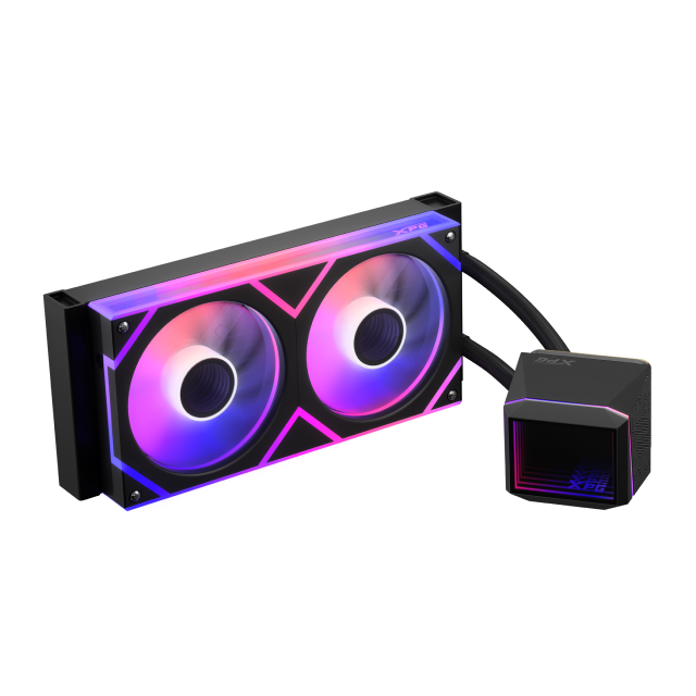 Enfriamiento Líquido ADATA XPG LEVANTE II 240 | 240 mm | 2000 RPM | AM5 / AM4 | LGA 1700 / 1851 / 1200 / 115x | ARGB | Negro | LEVANTEII240BKCWW