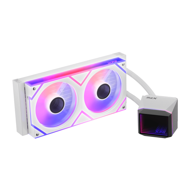 Enfriamiento Líquido ADATA XPG LEVANTE II 240 | 240 mm | 600 a 2000 RPM | AM5 / AM4 | LGA 1851 / 1700 / 1200 / 115x | ARGB | Blanco | LEVANTEII240-WHCWW
