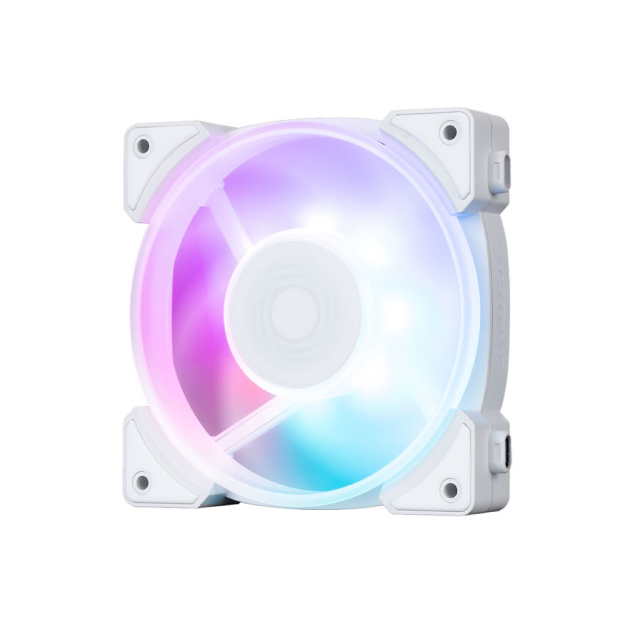 Kit de 3 Ventiladores InWin LYNX LN120 | 120mm x 3 | PWM 900 - 2200 RPM | RGB | 17.2 - 25.5 dB(A) | Color Blanco| LN120P