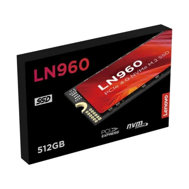 Unidad SSD Lenovo LN960 |512GB | PCIe 4.0 | M.2 | 7200 MB/s de Lectura / 4700 MB/s de Escritura| 5SD1N53086